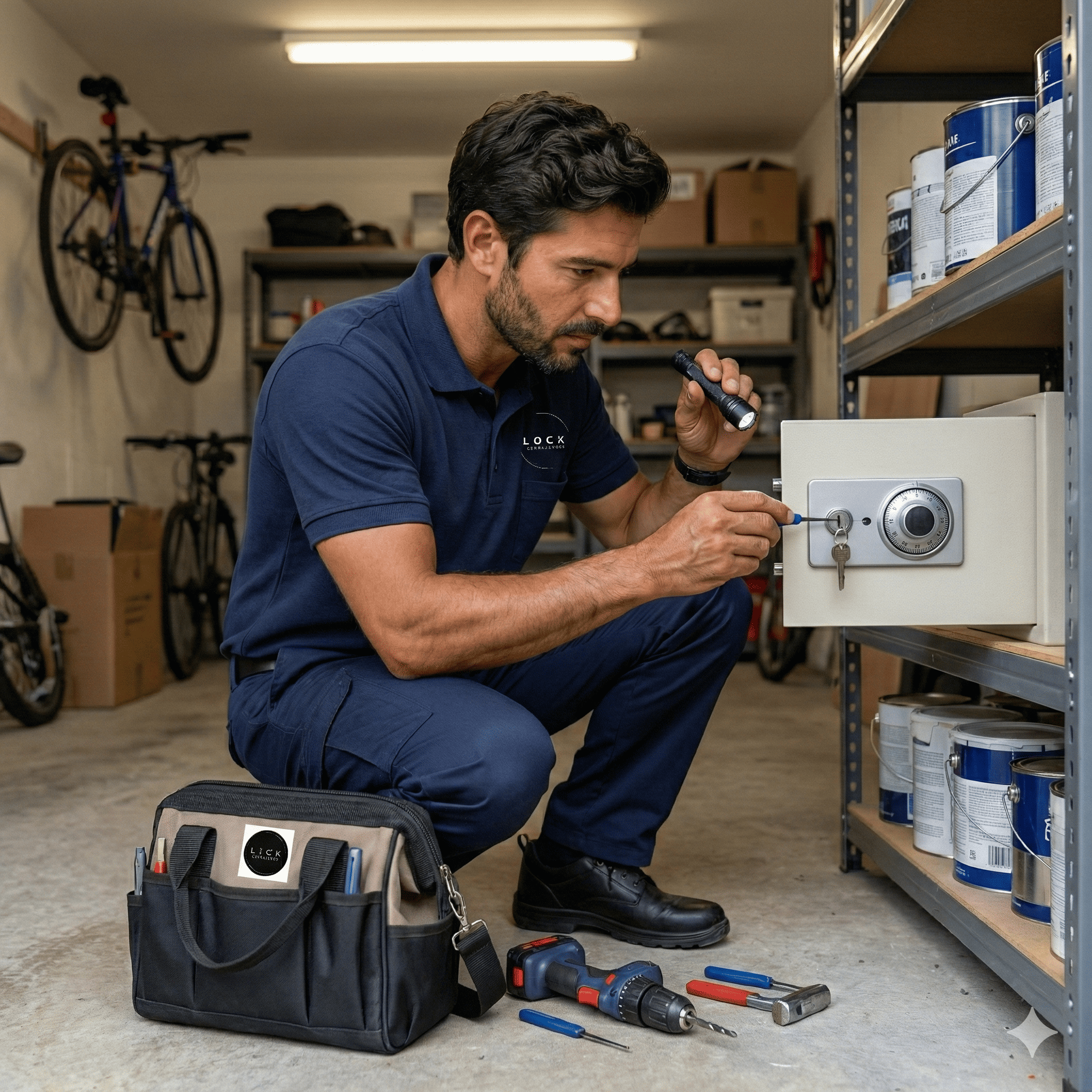 Cerradura de alta seguridad instalada